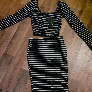 Fashion Nova Two-piece skirt set